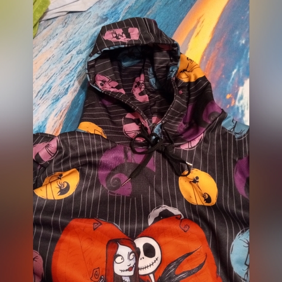 The Nightmare Before Christmas Hoodie Large. Design on front and back.(yes #2). - Picture 3 of 7